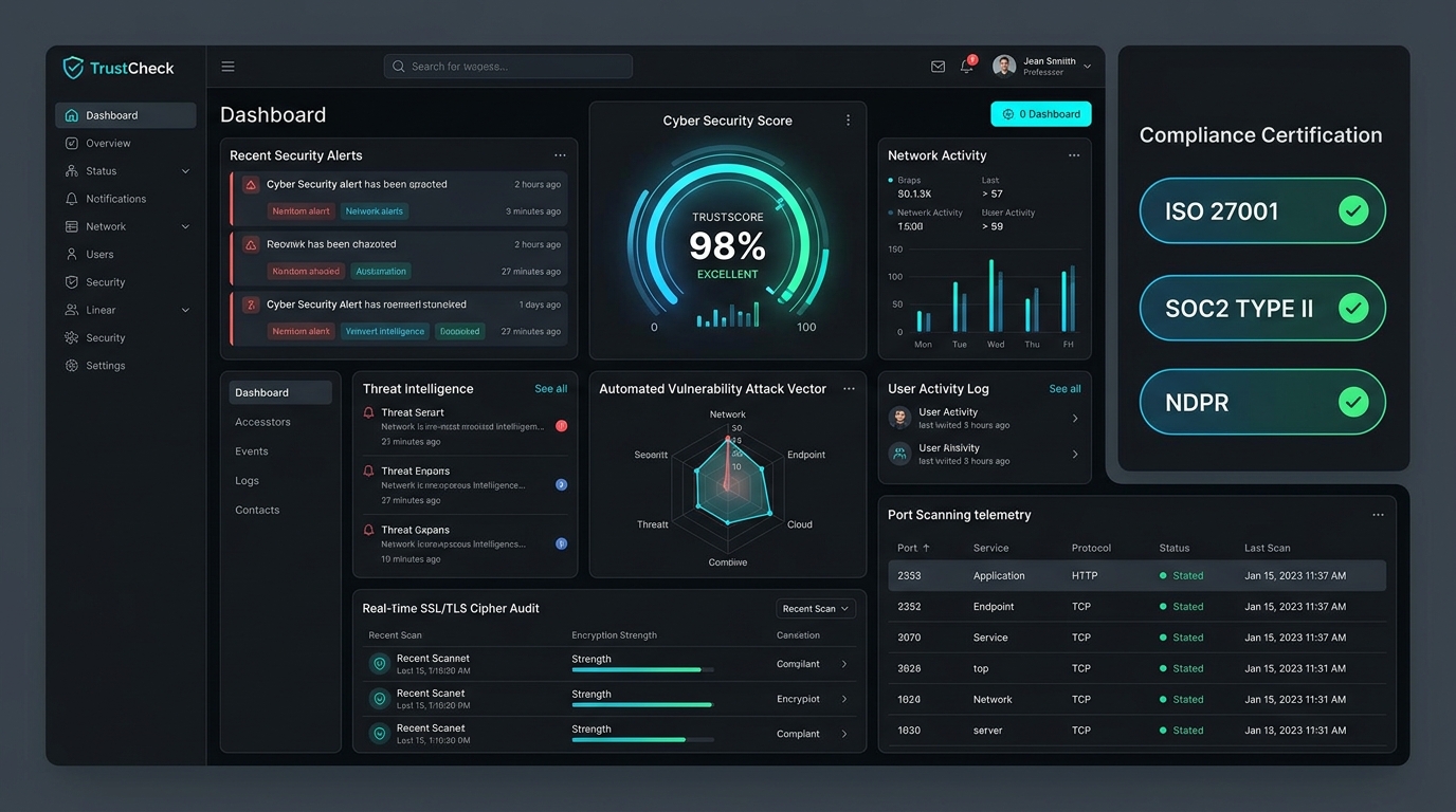 TrustCheck Enterprise Interface